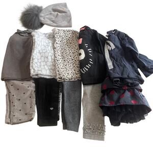 Girls Fall Winter Bundle 6-9M Zara Gap H&M Cozy Baby Outfits Mixed Lot